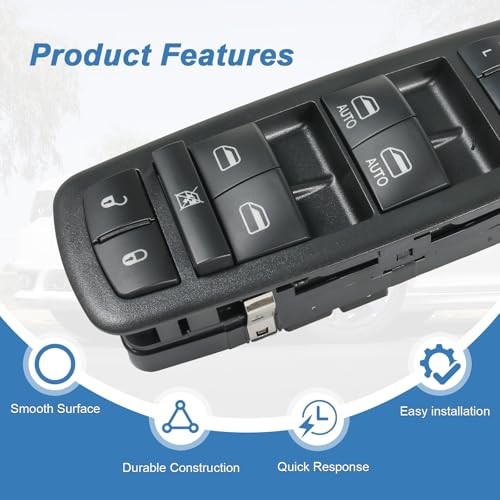 Power Window Switch Replacement for Ram 1500 2500 3500 2016-2018, Ram 1500