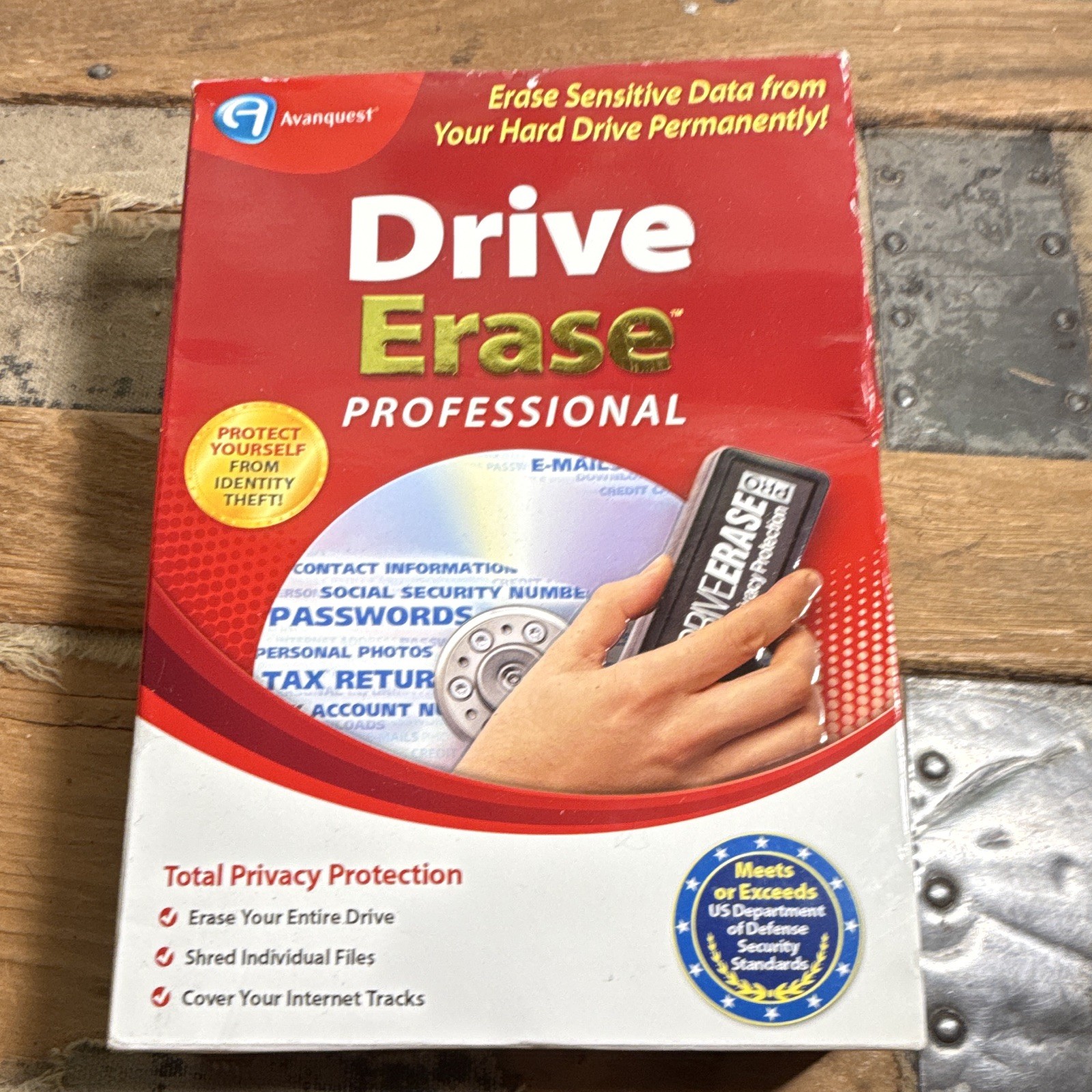 Avanquest Drive Erase Professional Utility Software for Windows CD Boot CD Guide