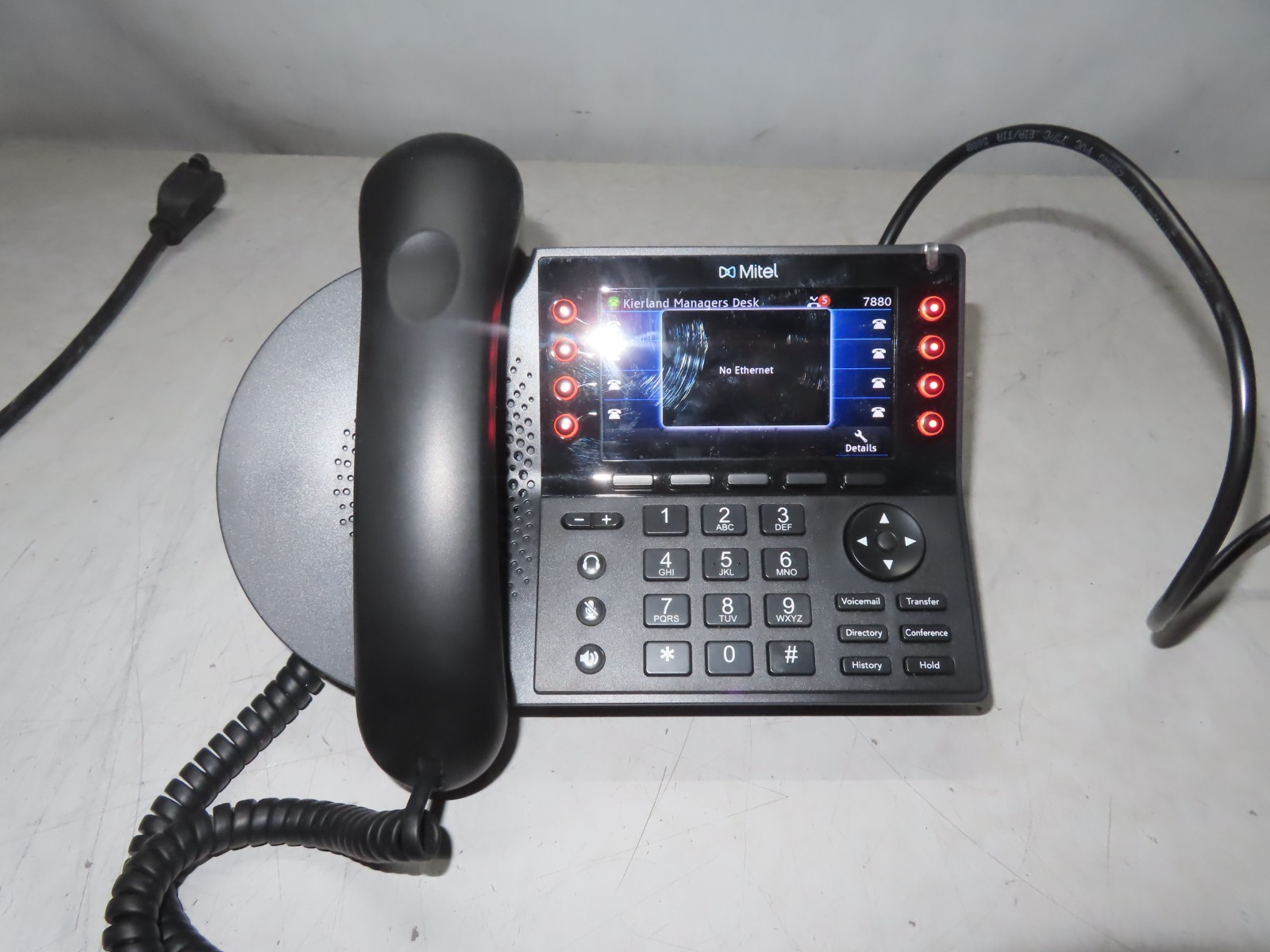 ShoreTel Mitel IP 485G IP485G 260-1264-05 IP Gigabit POE Telephone TESTED