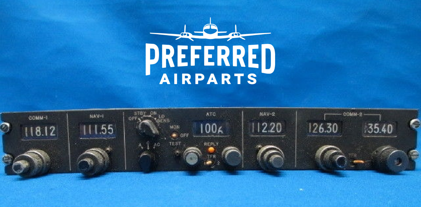Used Gables Engineering Aircraft NAV ATC COMM Control Head, p/n G3905 (7308)