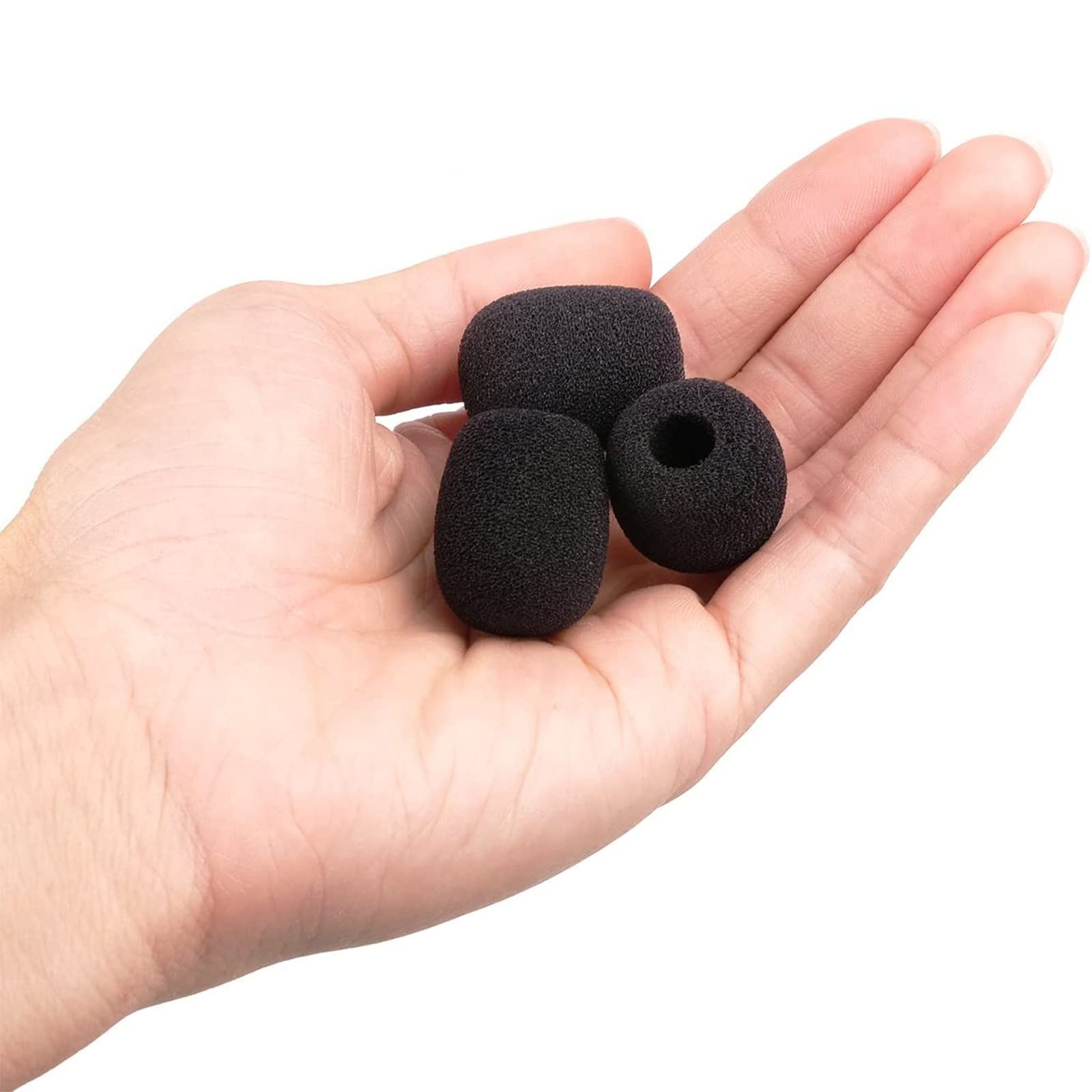 Lapel Headset Microphone Windscreens Foam Covers Covers Mini Size Color Black