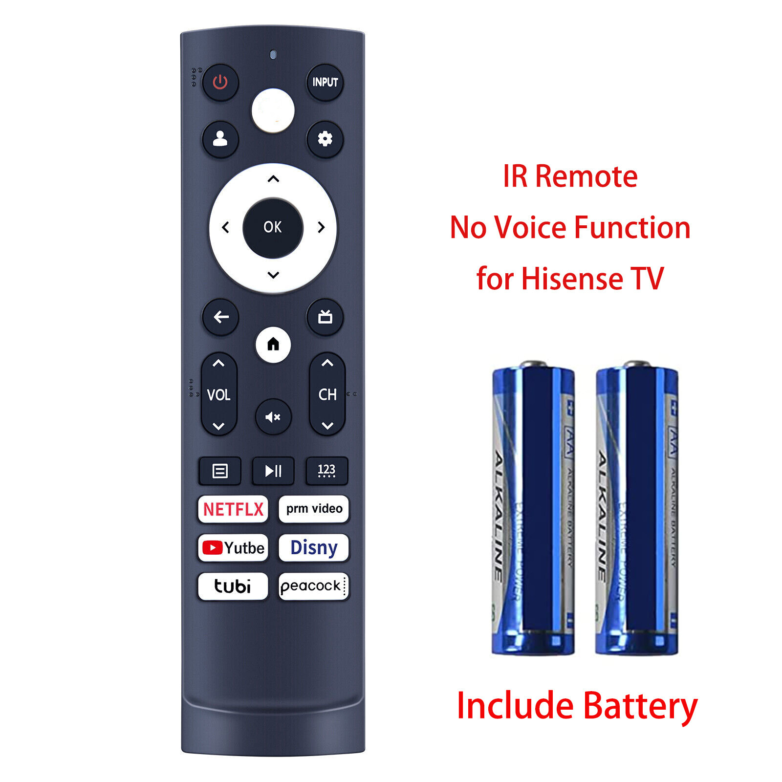 New Remote Control for Hisense Smart TV ERF3A90 ERF3M90H ERF3V90H +Battery🔋🔋
