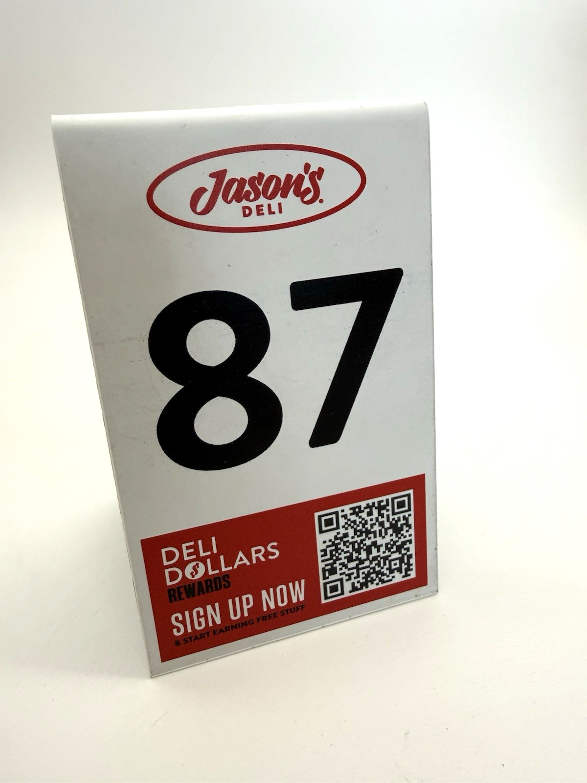 Jasons Deli Table Top Marker #87 Like Travis Kelce Jason's Deli Beaumont TX