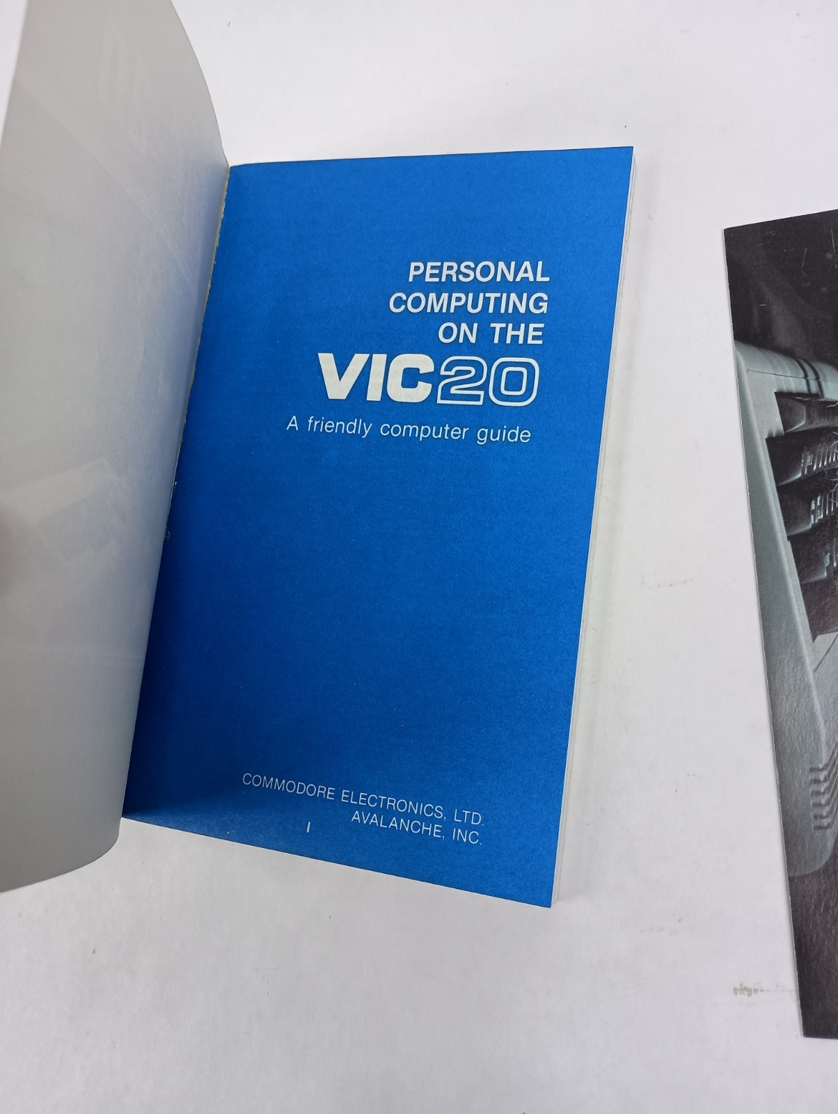 Personal Computing on the VIC-20 A Friendly Computer Guide, 1984 Commodore