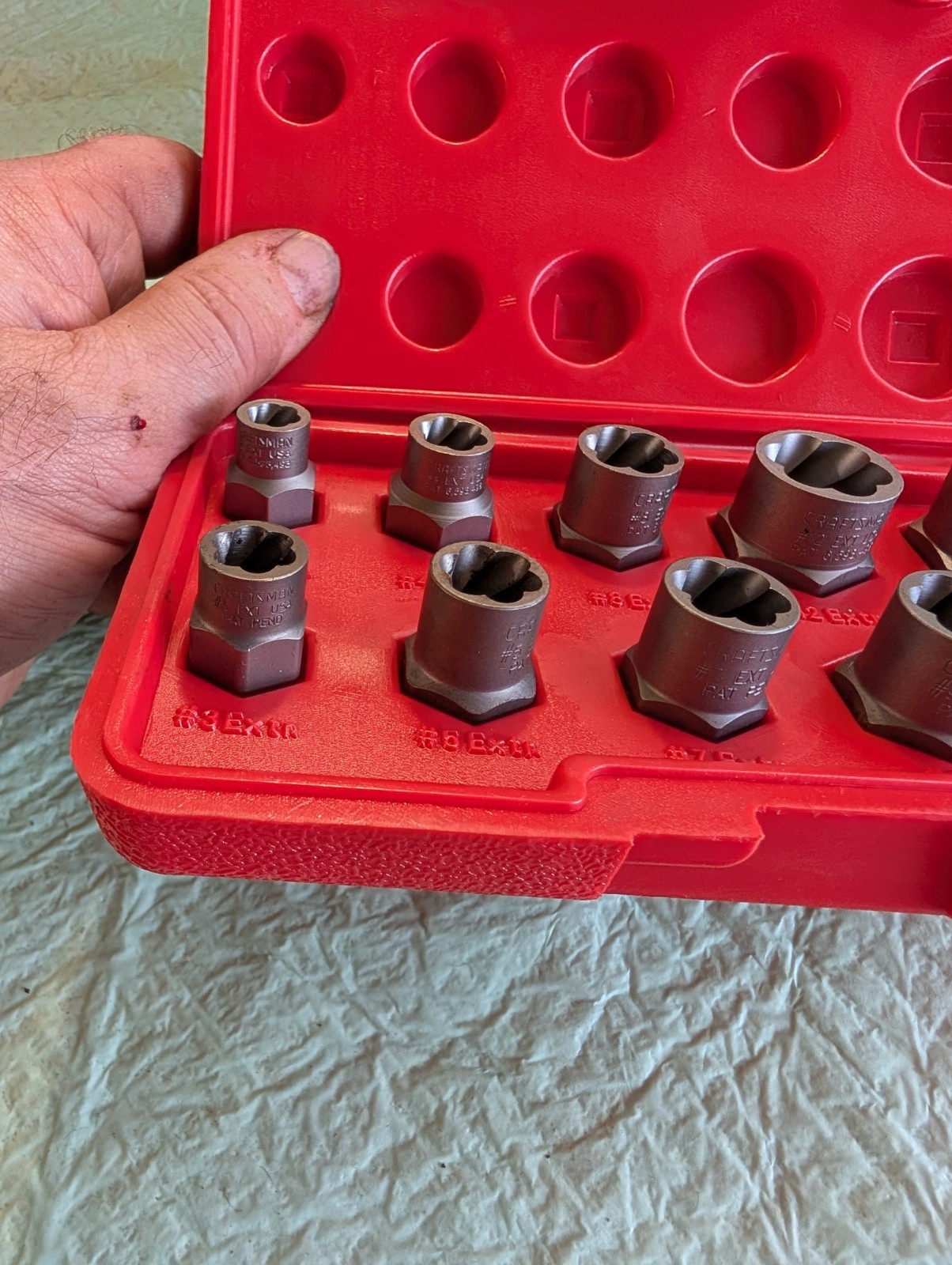 Craftsman USA 10pc Bolt Out Bolt Extractor Set
