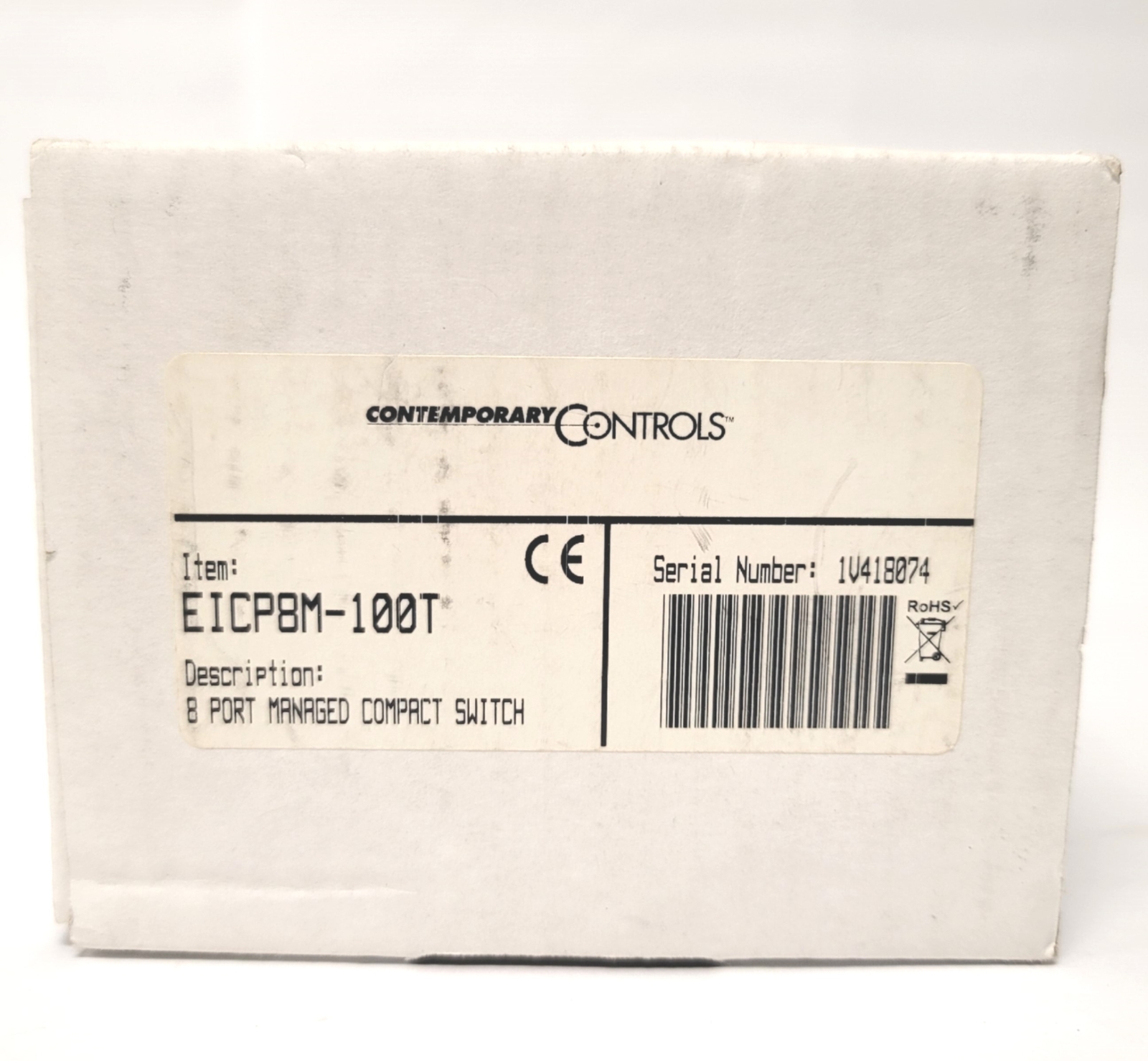 Contemporary Controls EICP8M-100T CTRLink 8-Port Managed Ethernet Switch 10/100