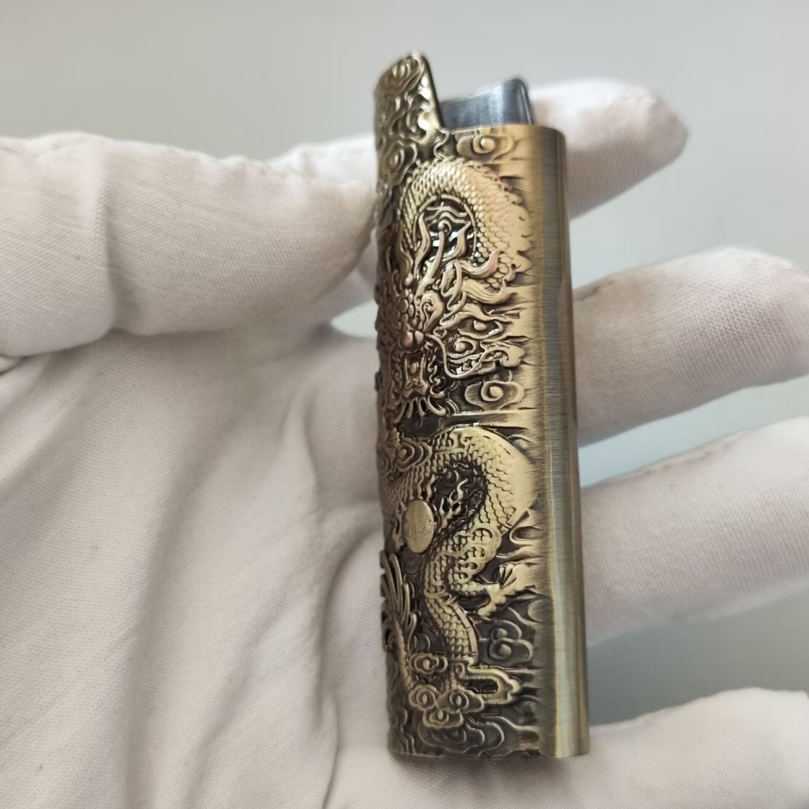 1PC Metal Lighter Case Cover Shell Fits Bic J6 Size Lighter Case Cover