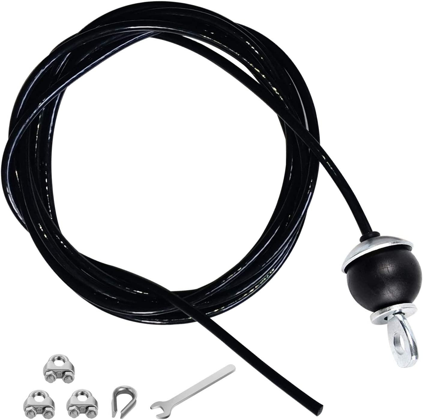 Home Gym Fitness LAT Pulldown Cable Replacement 78/118/ 236 Inch, 6Mm Adjustable