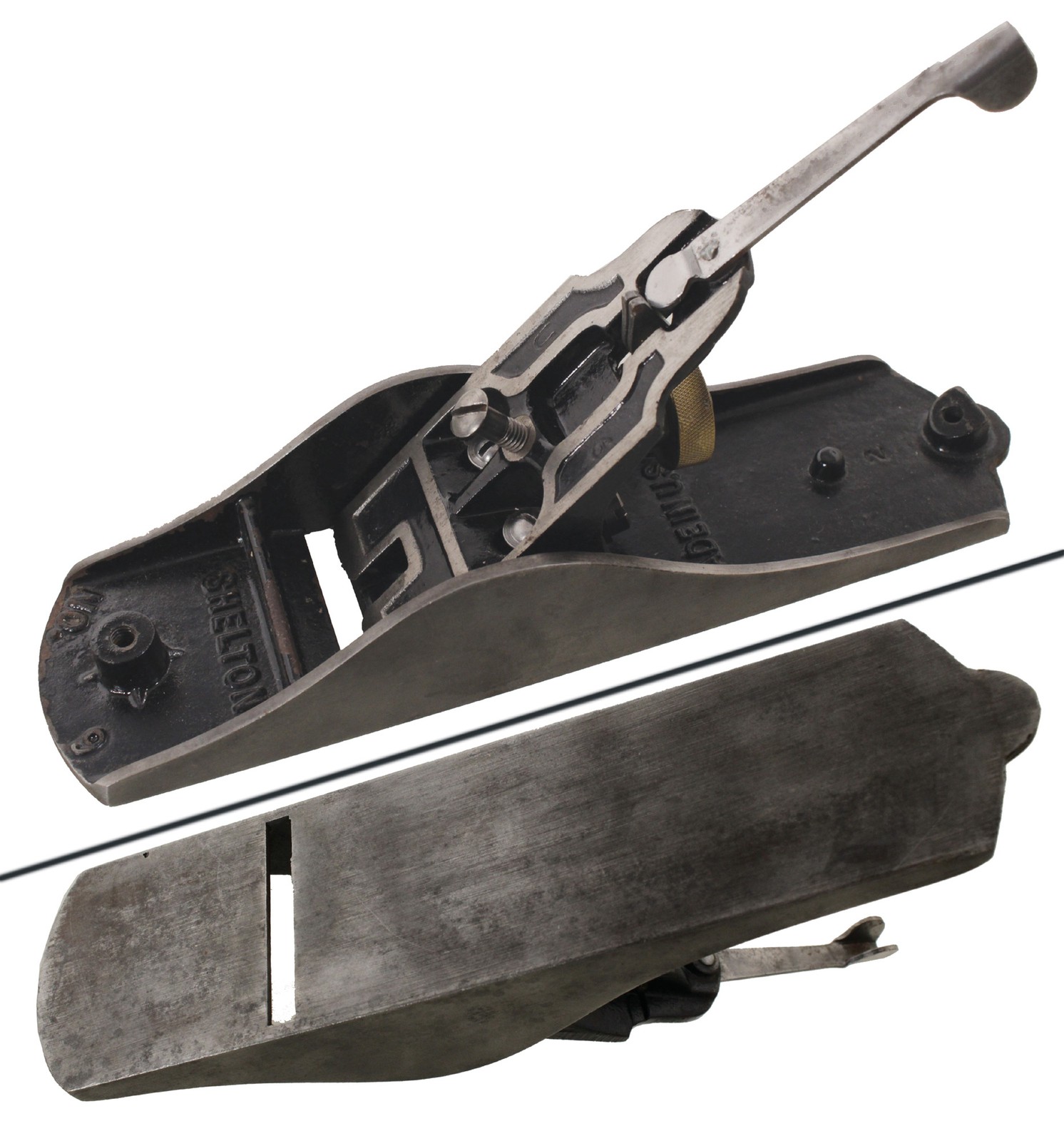 Orig. Cast Iron Body/Frog for Shelton No. 9 Smoothing Plane - 95% - mjdtoolparts