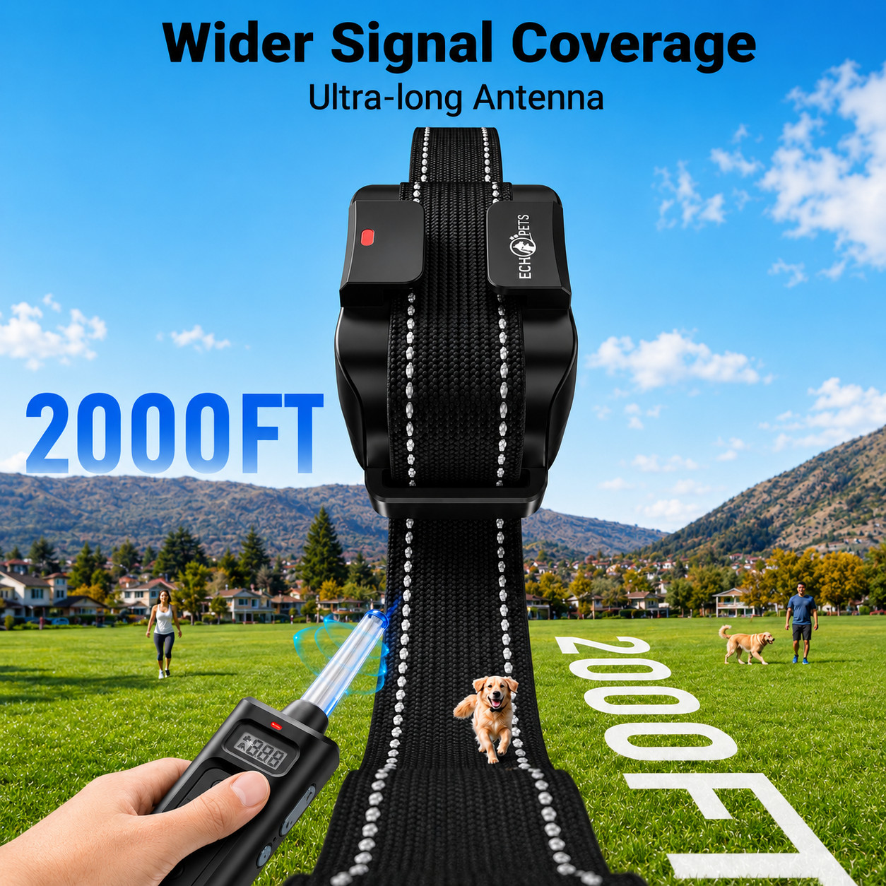 P325 2000FT Anti Bark with Remote Control Waterproof Dog Training E- Collar