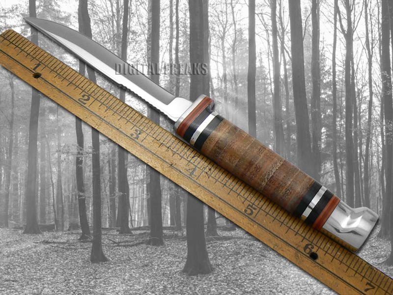 Case xx Small Fixed Blade Hunter Knife Polished Leather Handle 00379