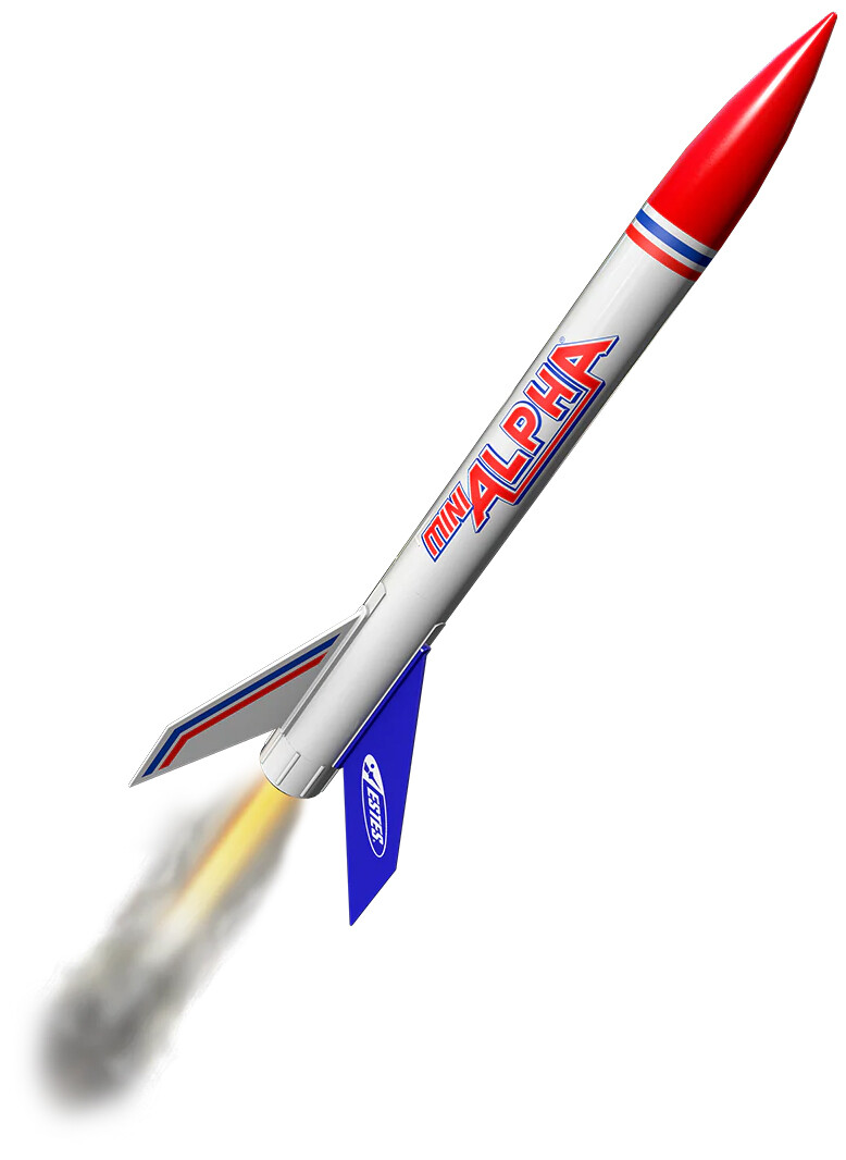 Estes Mini Alpha Beginner Model Rocket Launch Set with Launch Pad & Controller
