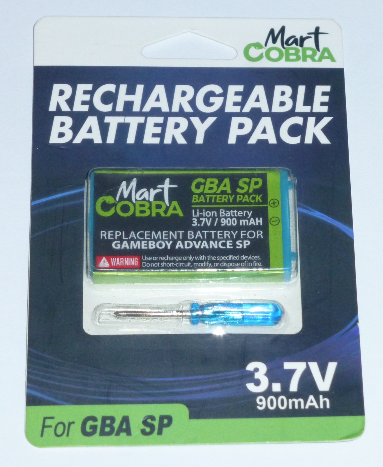 Mart Cobra Rechargeable Battery Pack for Nintendo Game Boy Advance GBA SP