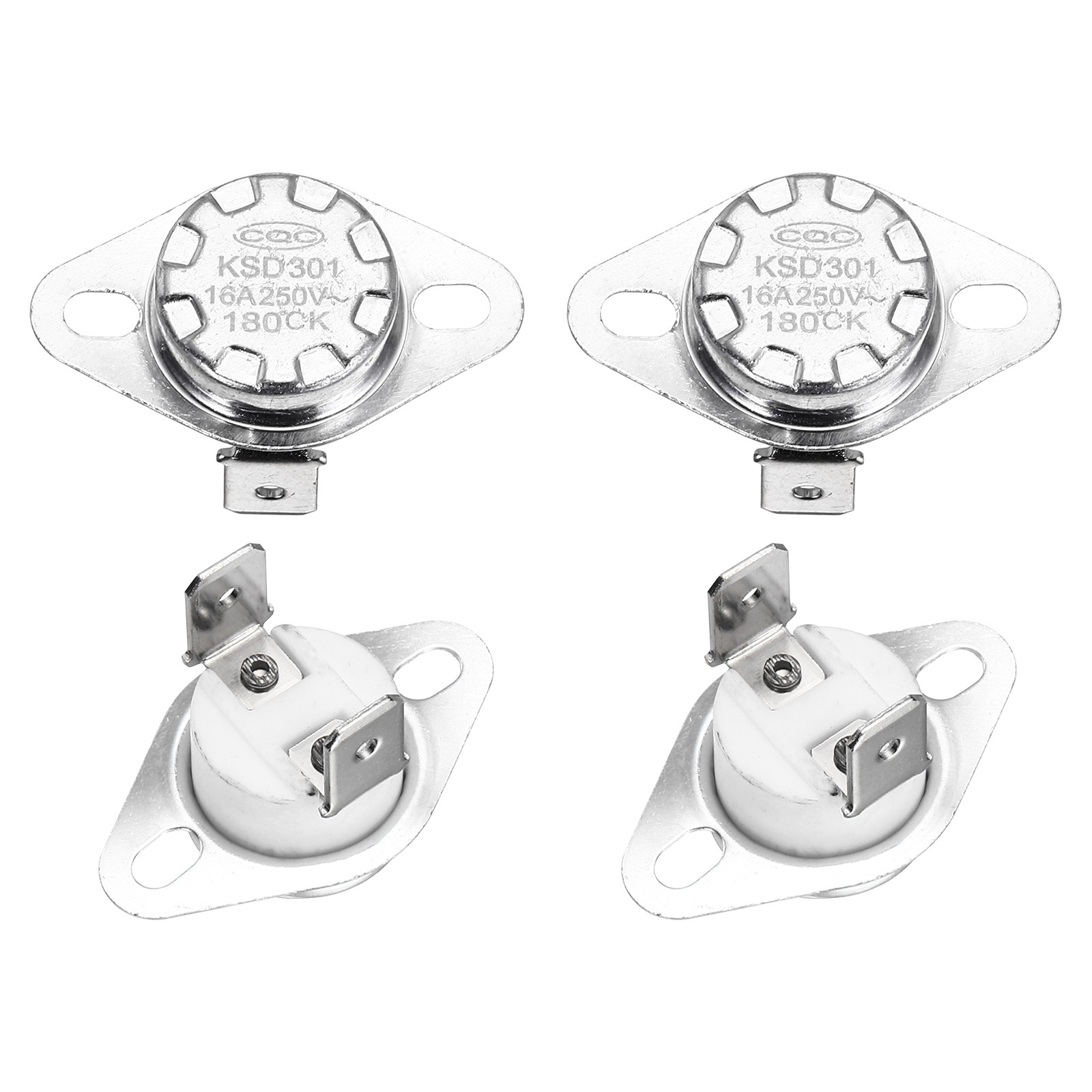 KSD301 Thermostat 180℃/356°F 16A  N.O Temperature Switch 4 Pcs