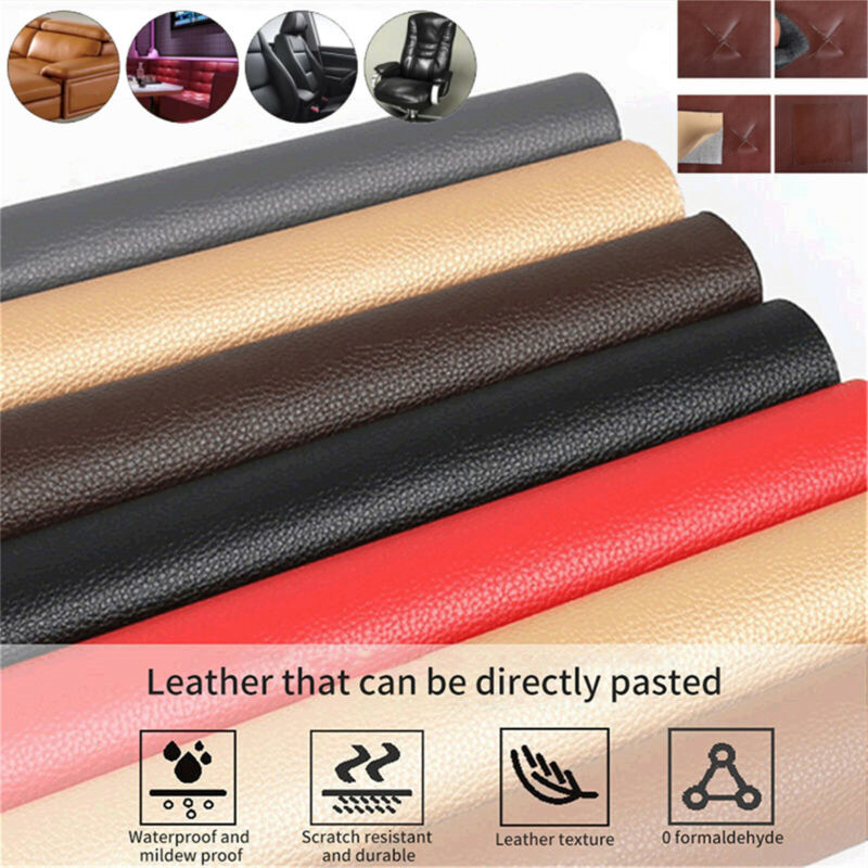 Large Pu Self Adhesive Leather Patch Sticker Sofa Handbag Car Seat No Ironing US