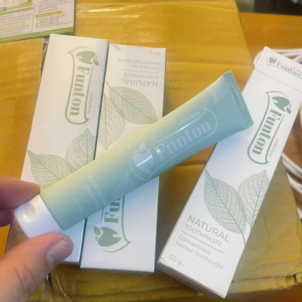 Funton Herbal Toothpaste Natural Toothpaste Original 50g x 6 Thai Formula