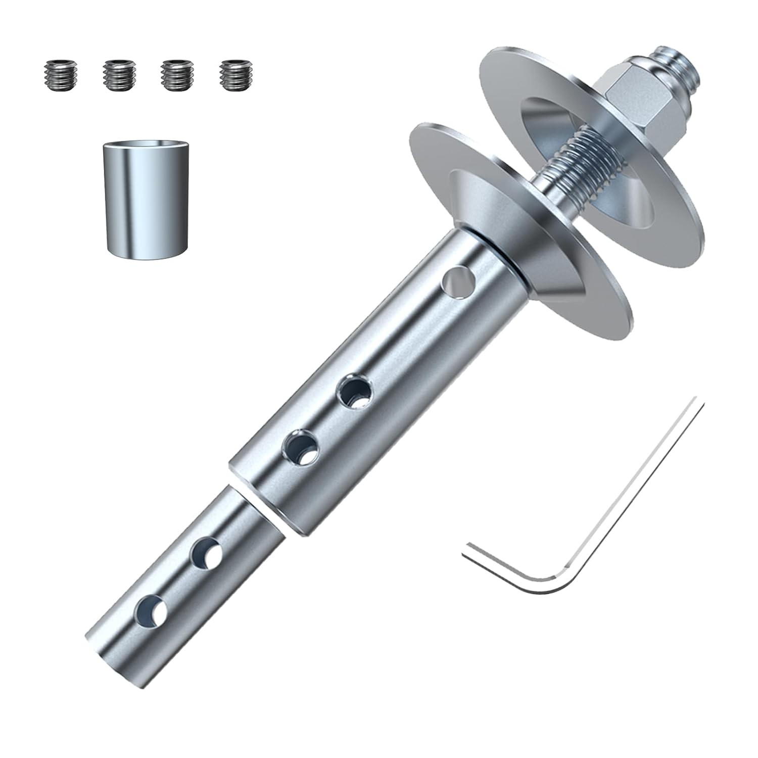 Bench Grinder Shaft Extension Motor Threaded 1/2" 5/8" Polishing Shaft Adaptor