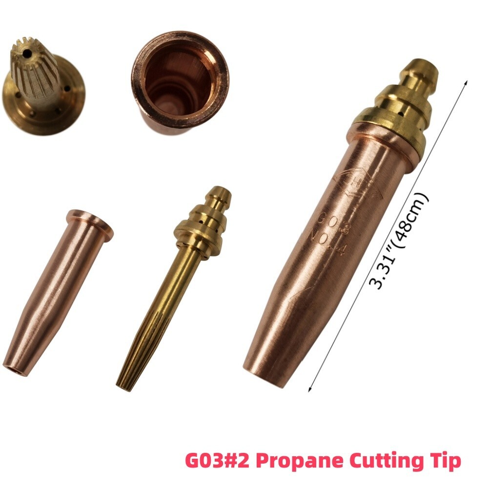 Gas Cutter Torch Cutting Burner Cutting Tip G03#2 Propane Cutting Nozzle