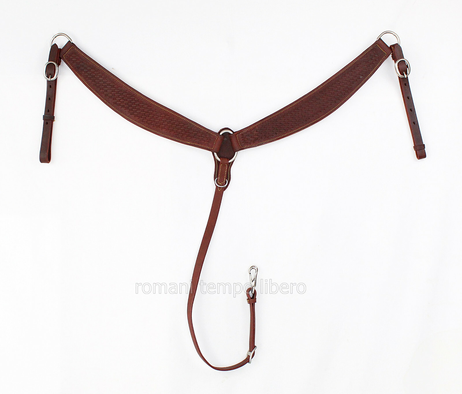 Western Leather Basket Chest