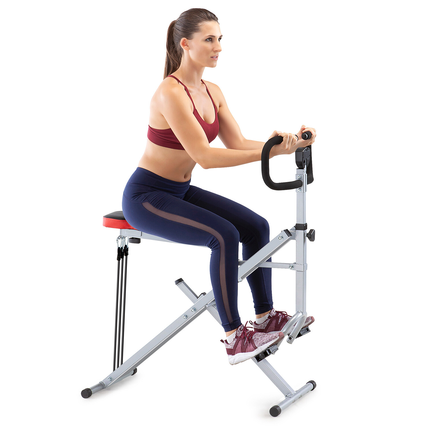 Squat Rider Machine By Marcy XJ-6334 Glutes & Quad Workout Resistance Band Form