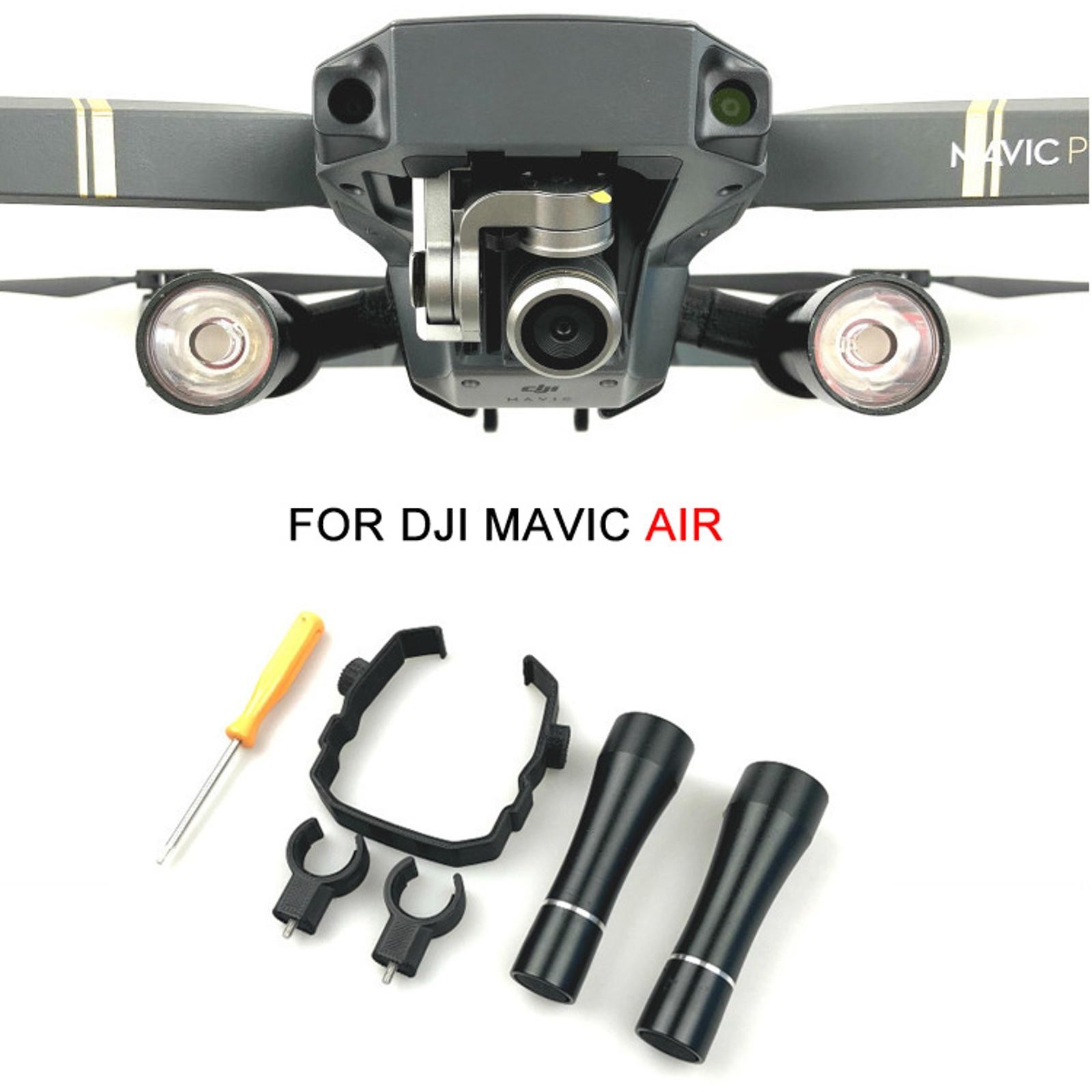 Adjustable LED Flashlight Flying Night Headlight Spotlight For DJI Mavic Pro A