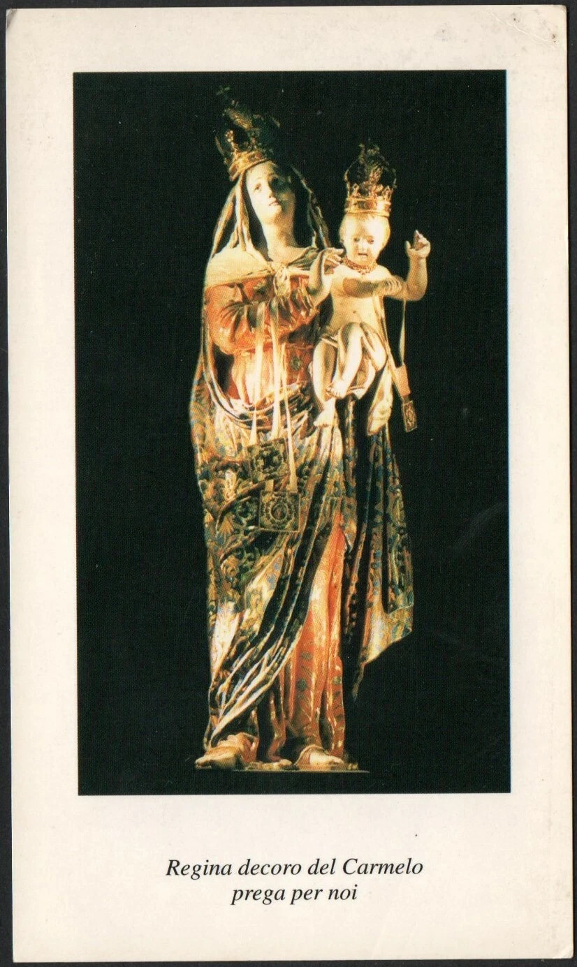 Holy card de la Virgin del Carmen santino image pieuses estampa