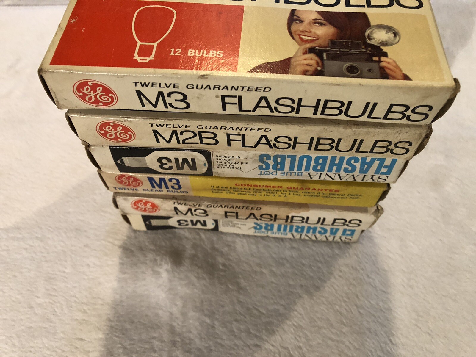 Vintage NOS M3 Flashbulbs Mixed LOT