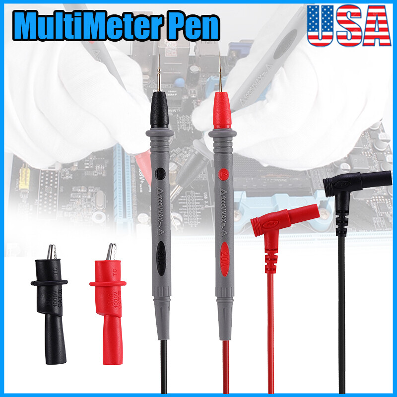 20A Digital MultiMeter Lead Test Pen Probe Wire Voltage Cable Meter Pen Universa