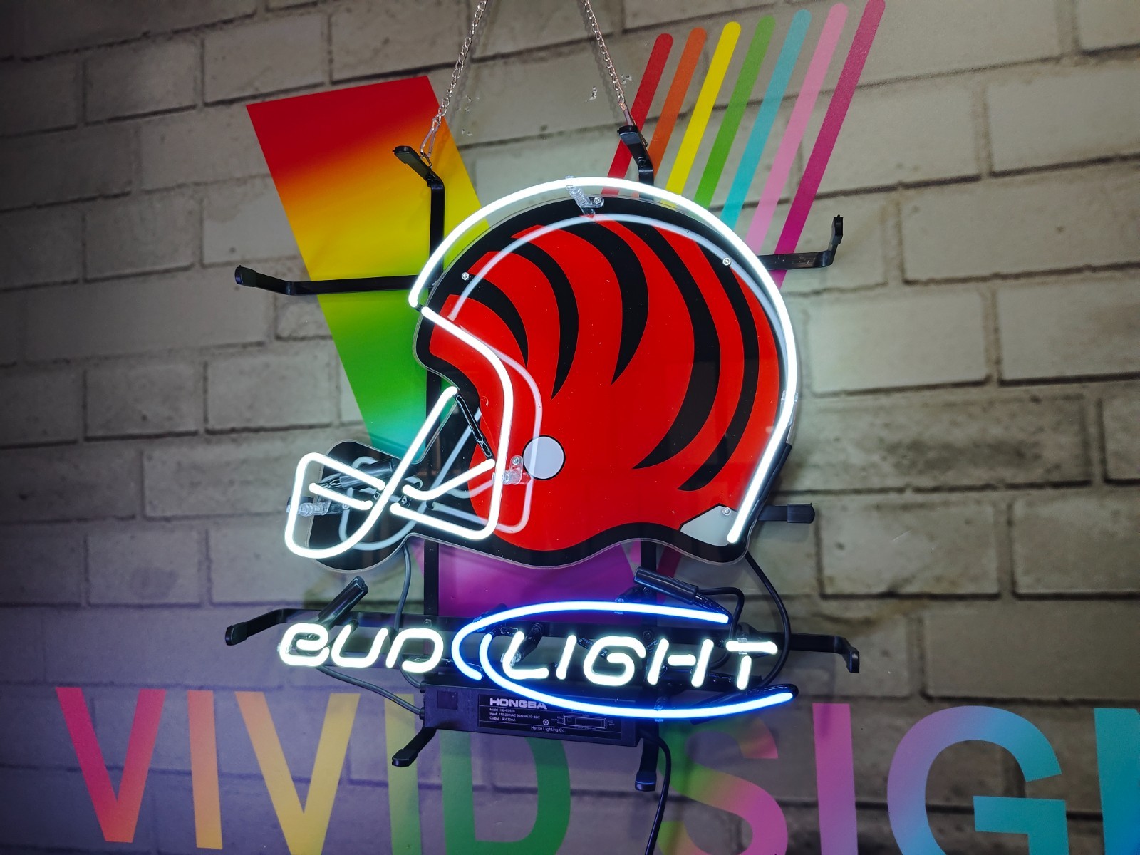 Cincinnati Bengals Team Helmet Beer 24"x20" Neon Sign Light Lamp Bar Show Decor