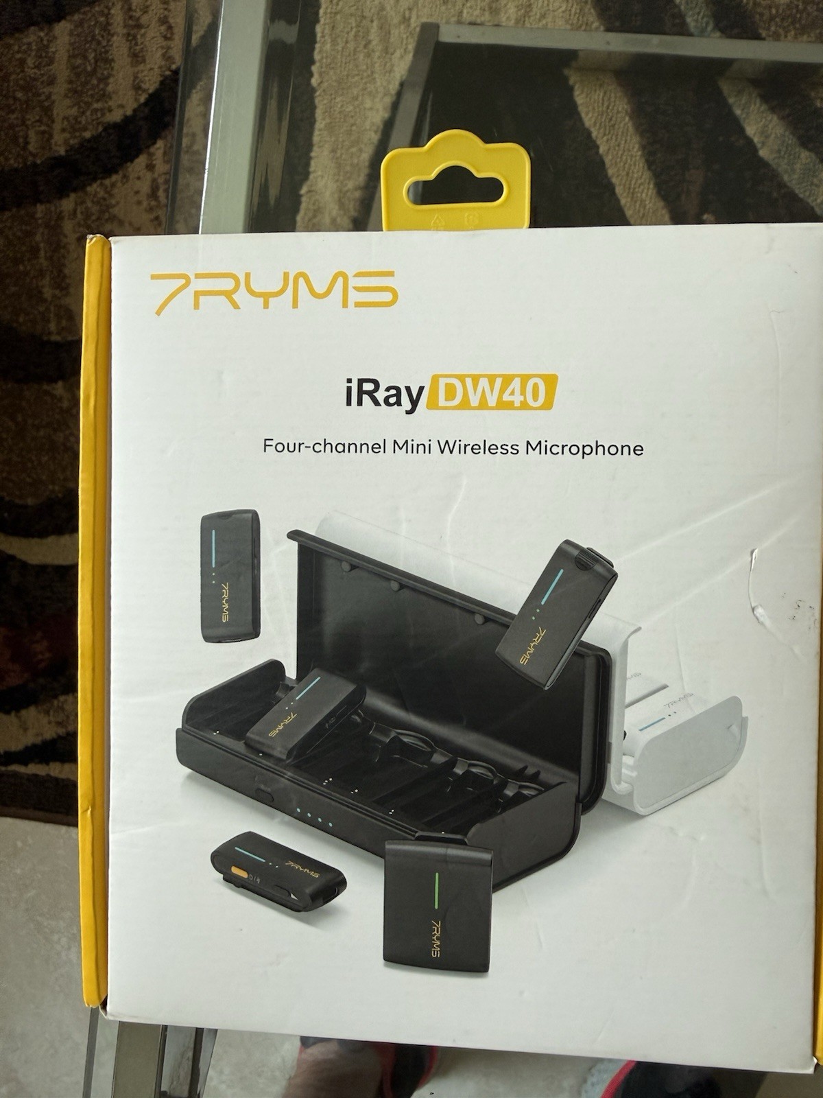 7RYMS iRay DW40 Wireless Lavalier Microphone System with 4 Transmitter, Noise