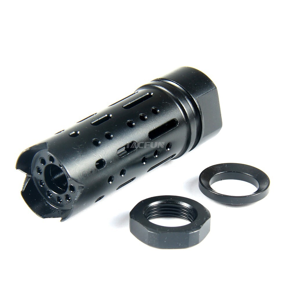 Muzzle Brake 5/8x24 Pitch Thread for .308 + Crush Washer & Jam Nut