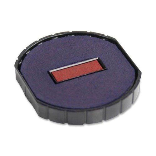 Cosco R 50 Round Date Stamp Replacement Pad, Blue Text with Red Date