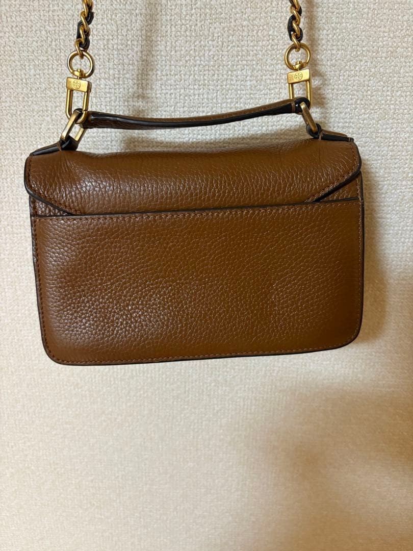 Tory Burch Pebbled Leather Britten Convertible Flap Chain Shoulder Bag Black