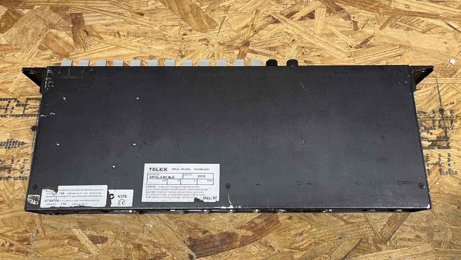 UNTESTED TELEX RTS KP12L BLACK 12 Position Lever Key Panel Intercom