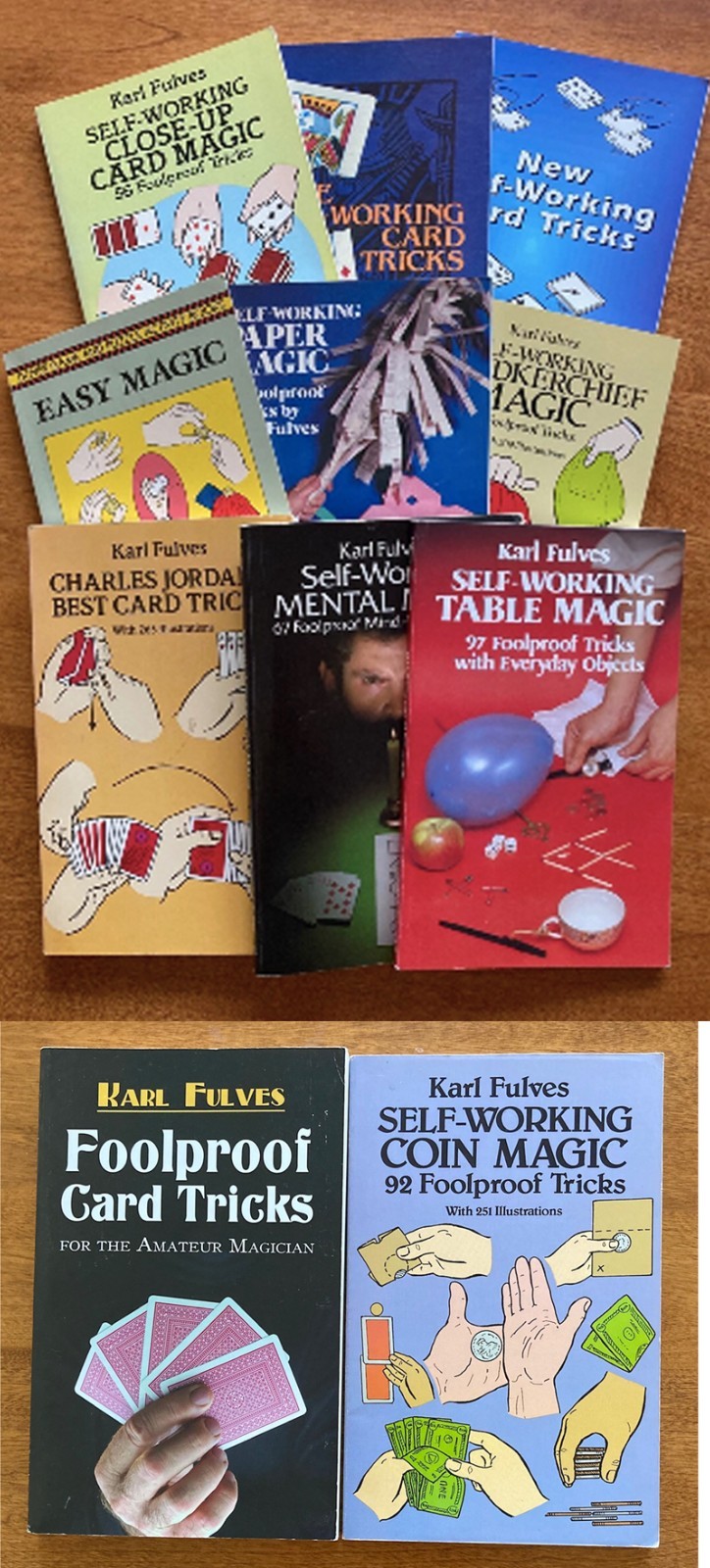Karl Fulves' Book Collection of 11 – Excellent Magic You Can Perform! Terrific!