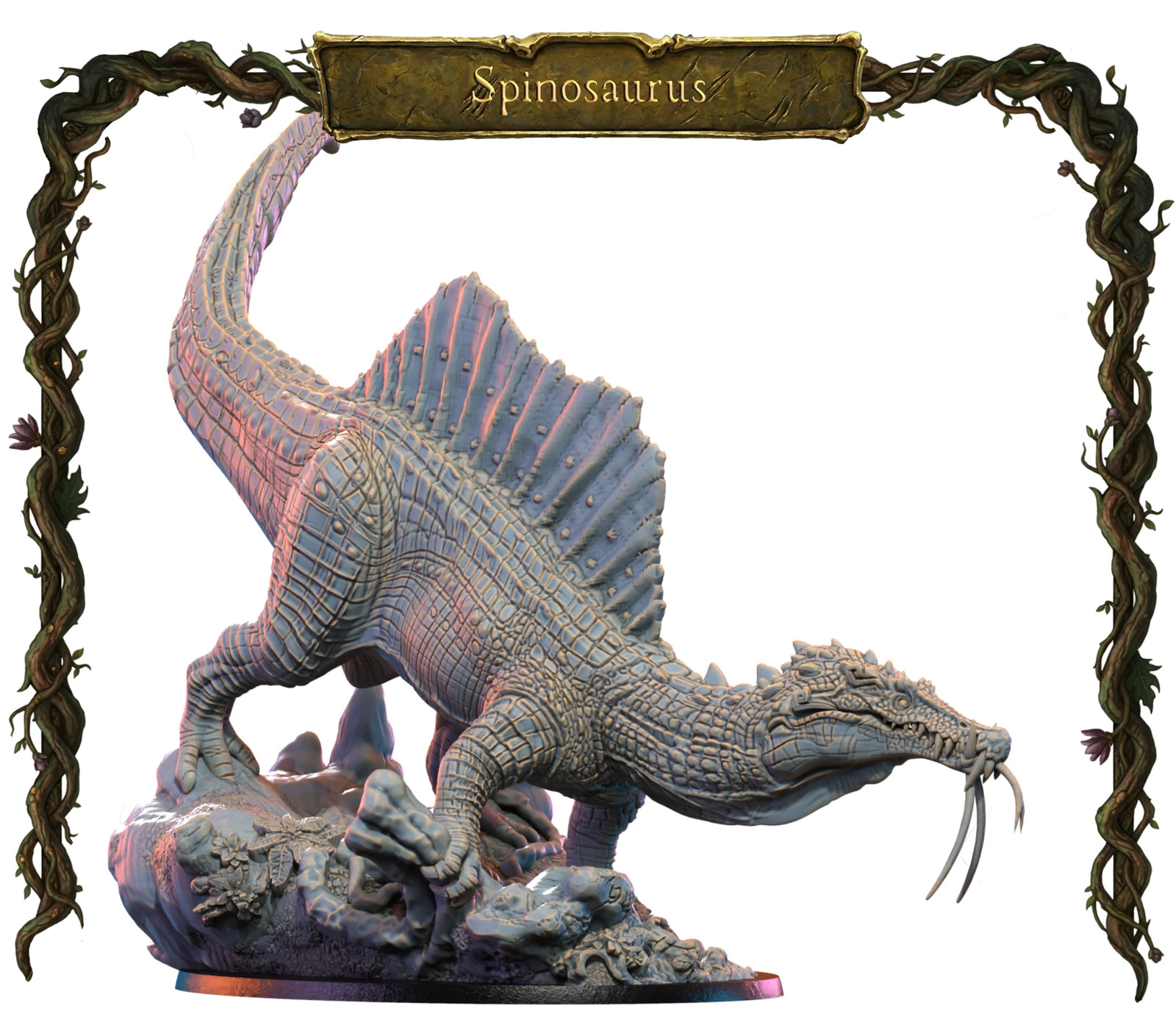 Spinosaurus - 28mm Heroic Cuetzpal Jungle - Resin Tabletop Miniature
