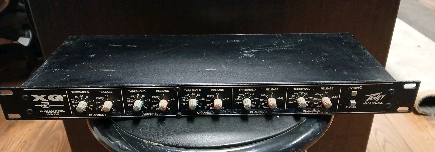 Peavey XG5 5-Channel Noise Gate  Signal Processor TESTED WORKS