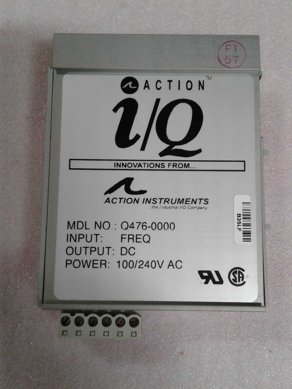 Action Instruments Q476-0000  100/240 VAC