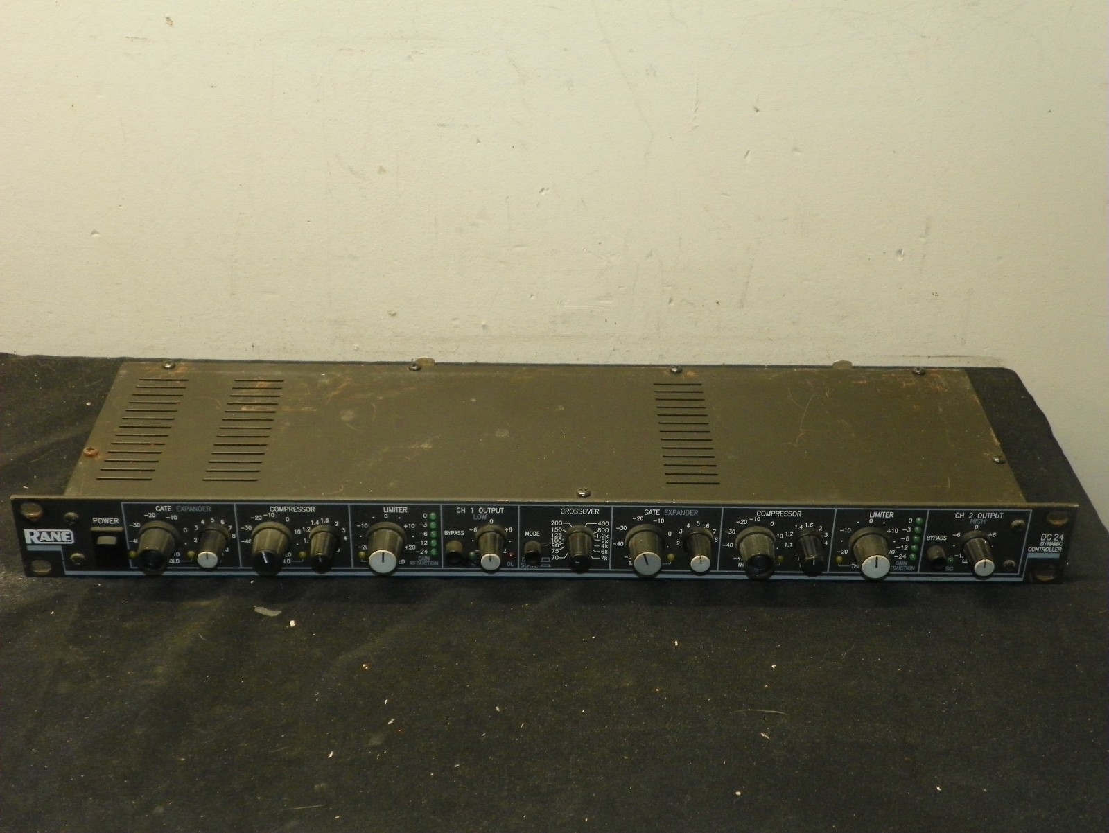 Untested Rane DC 24 Dynamic Controller Gate Expander Limiter Compressor