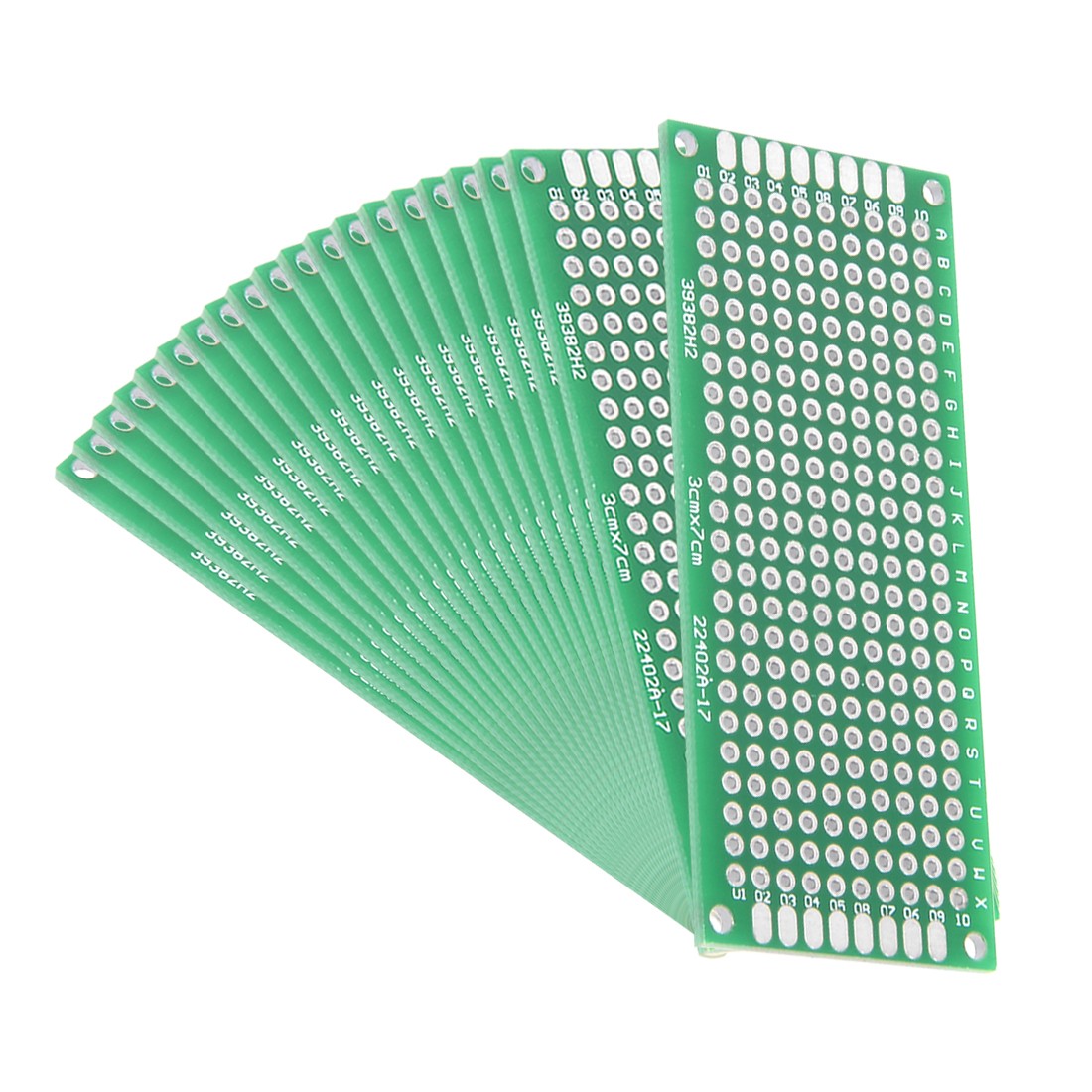 3x7cm Double Sided Universal Printed Circuit Board for DIY Soldering 20pcs