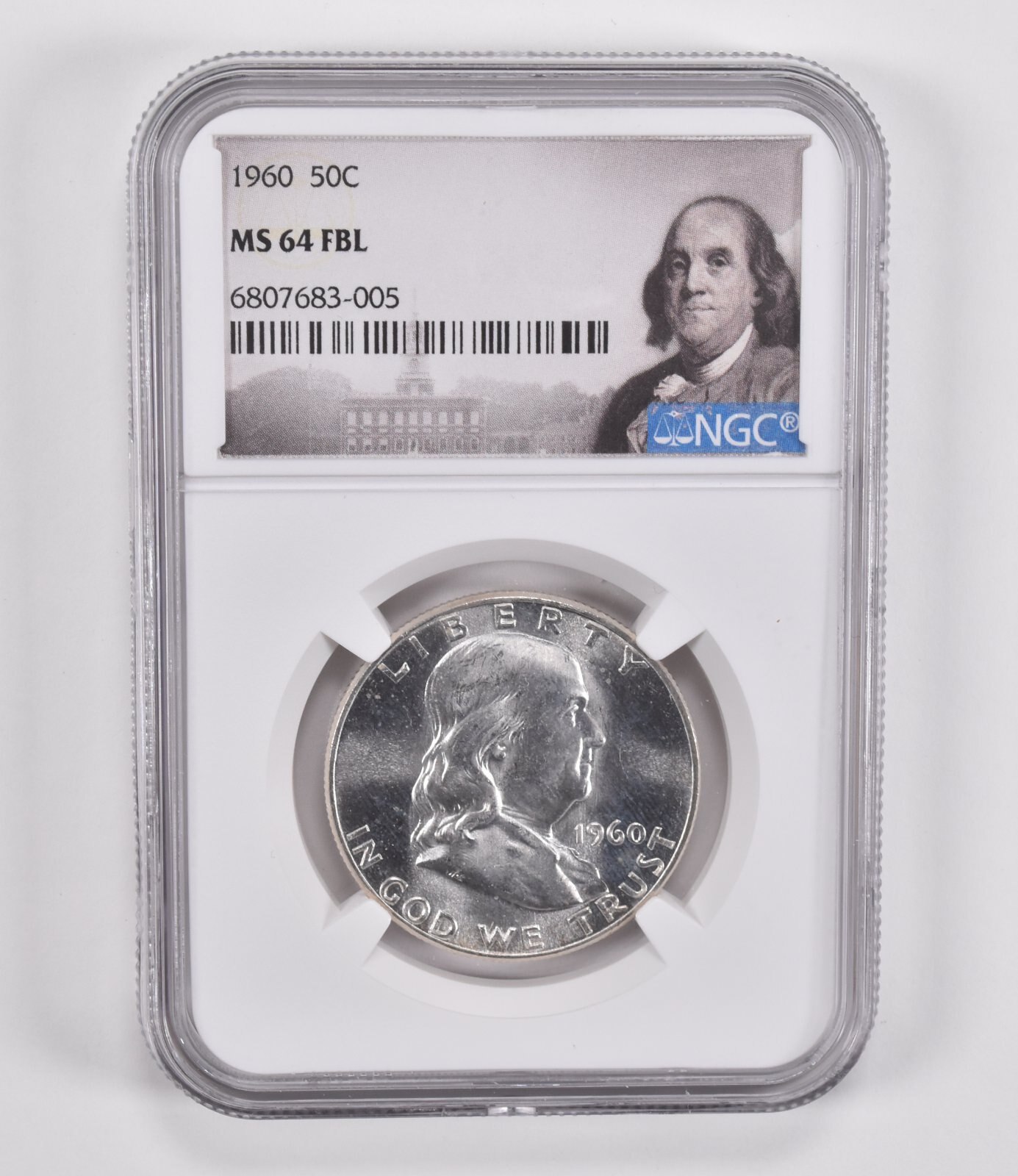 1960 Franklin Half Dollar MS64 FBL NGC Special Label