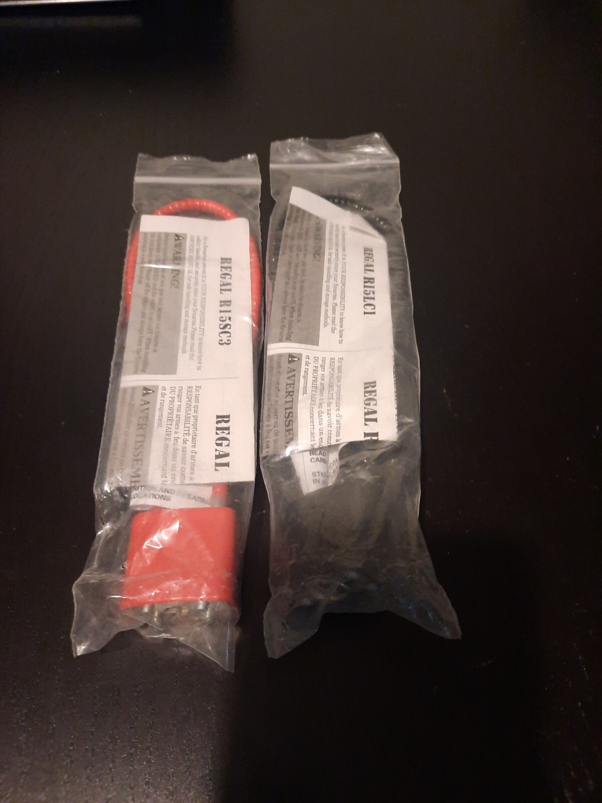 Regal Firearms lock 15" Gun Cable Lock R15SC3  2 KEYS  LOT OF 2
