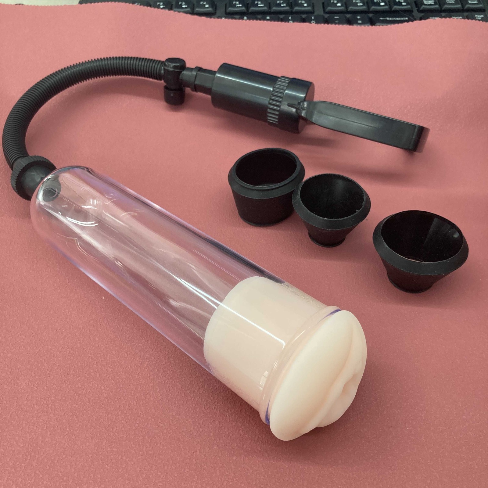 3 Rings 1 Soft Sleeve Vacuum Penis Pump Extend Enhancement Enlargement For Male