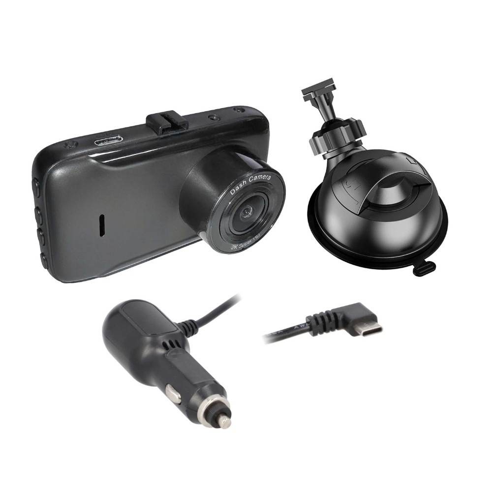 iBeam TE-DVR-30 Window Mounted Forward/Rear-Facing Standard 12V outlet 2K DVR
