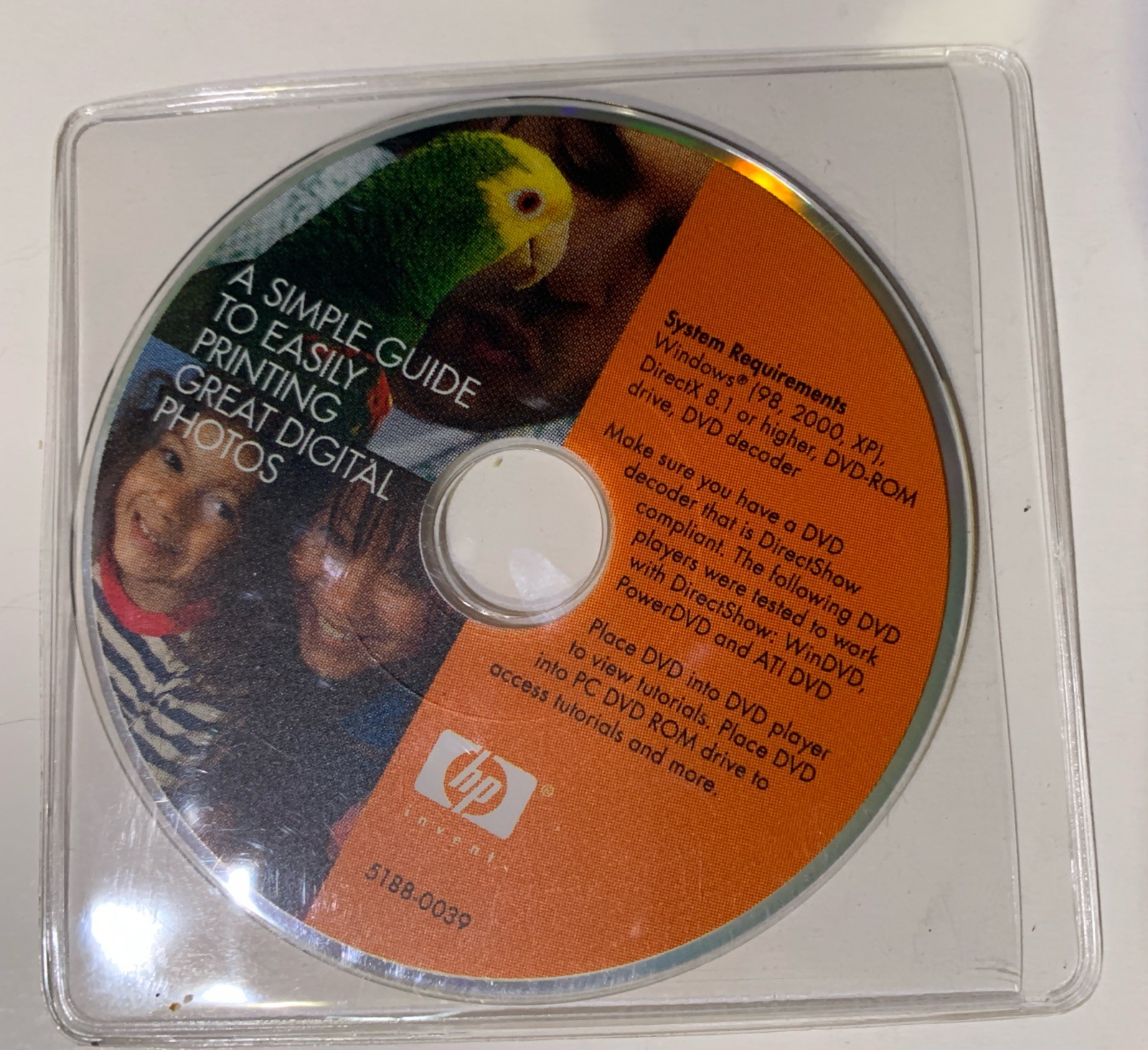 HP Digital Print Software 5188-0039 3.5 Disc Windows 98/2000/XP NEW OEM