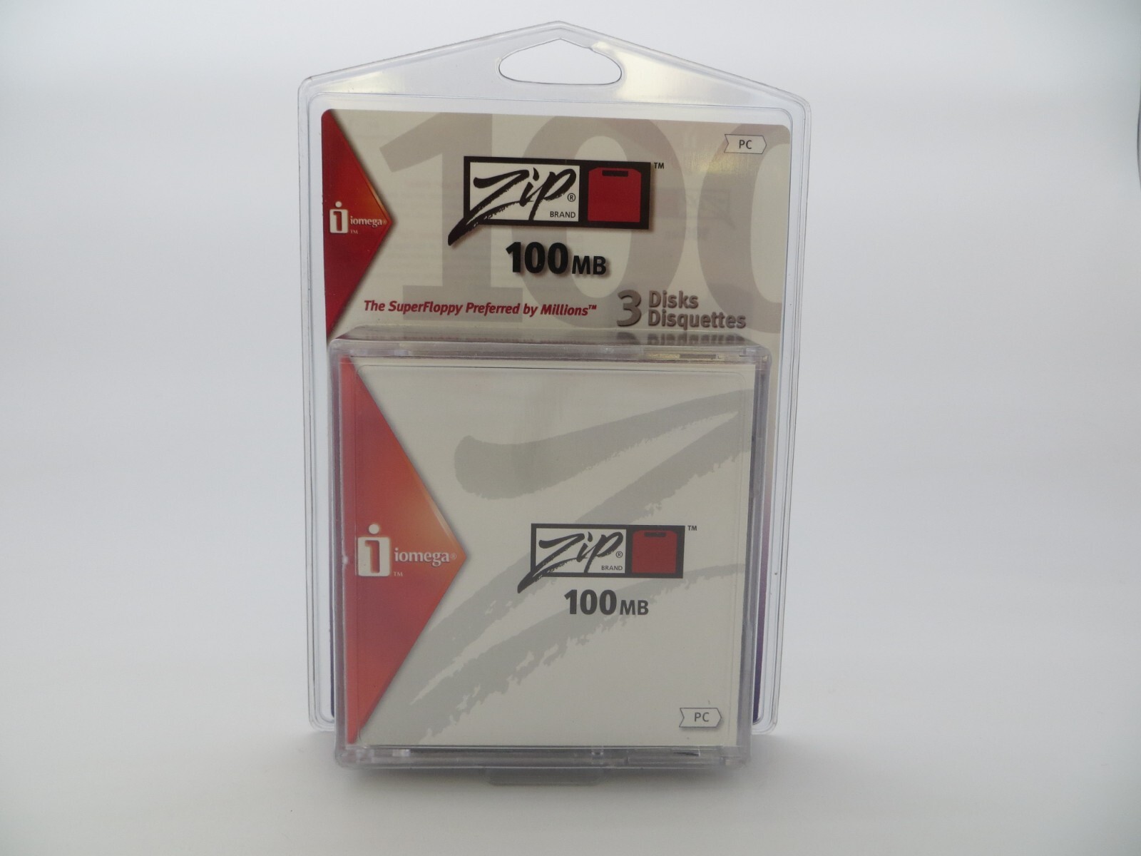 iomega ZIP 100MB Disks NEW 3 pack sealed discs
