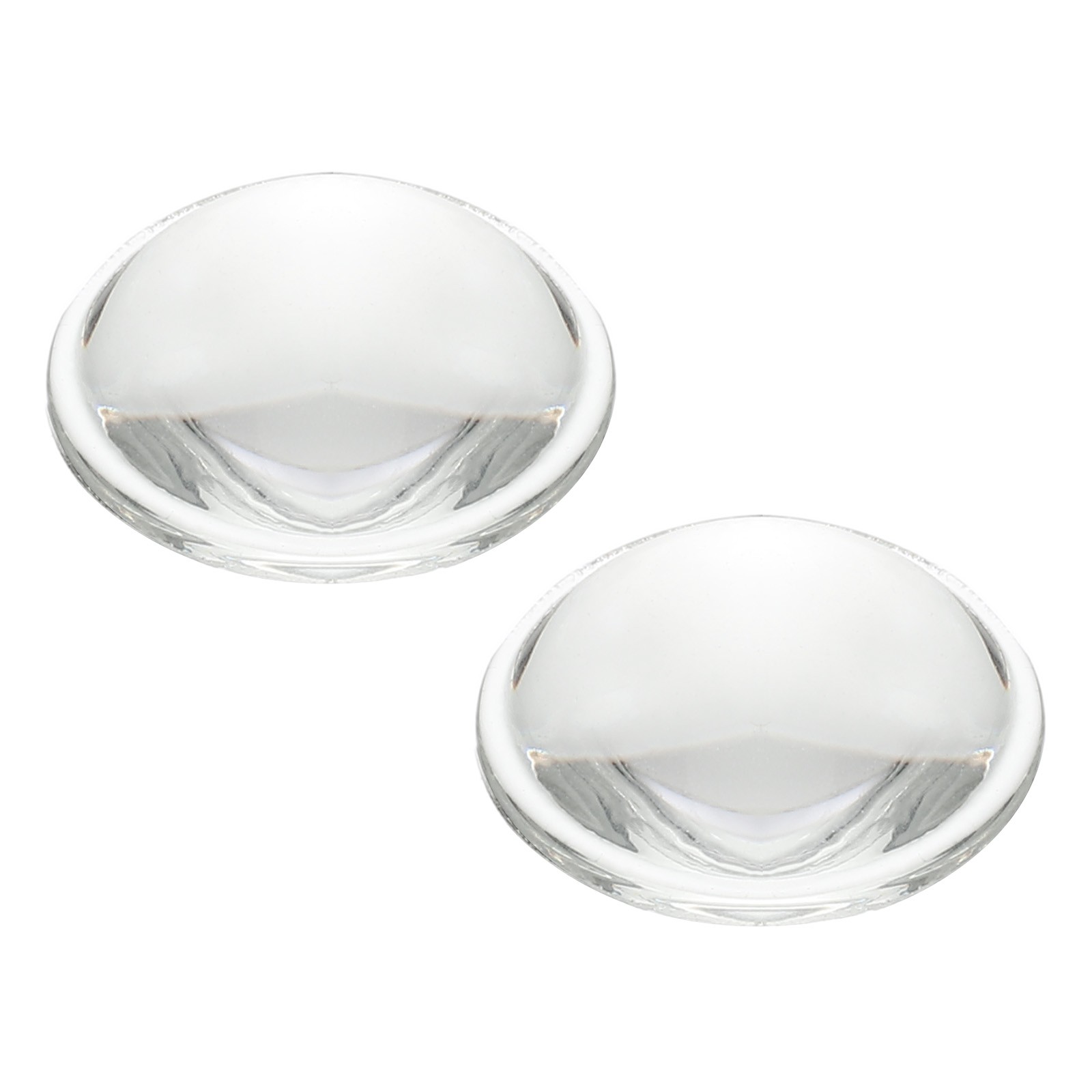 2Pcs Diameter 23mm Flat Convex Lens Height 7.5mm Optical Lens 1.3mm