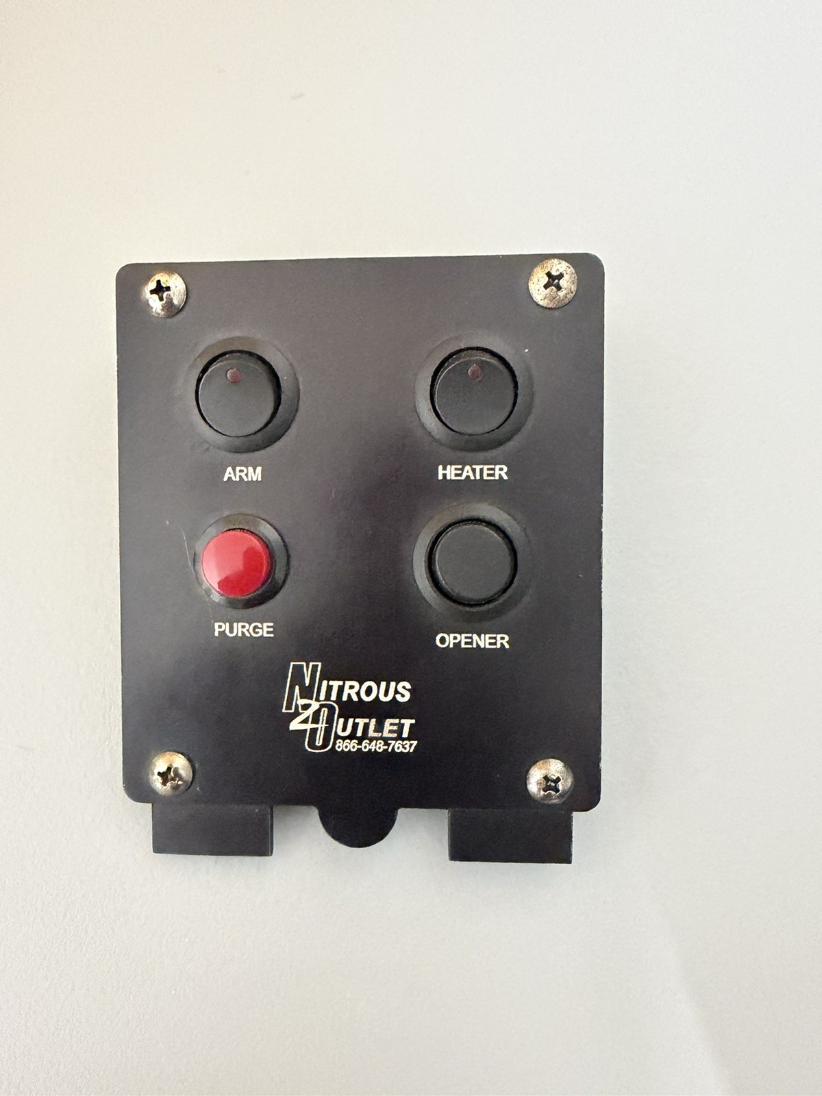 Nitrous Outlet Universal Single Stage Switch Panel - System Arm/Purge/Bottle He