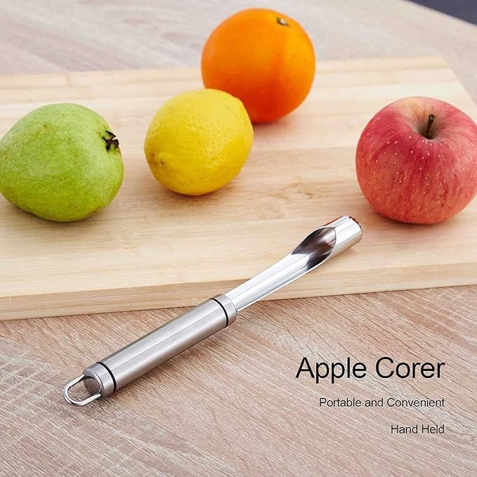Stainless Steel Apple Corer - Fruit & Vegetable Corer - Seed Remover - Cutter