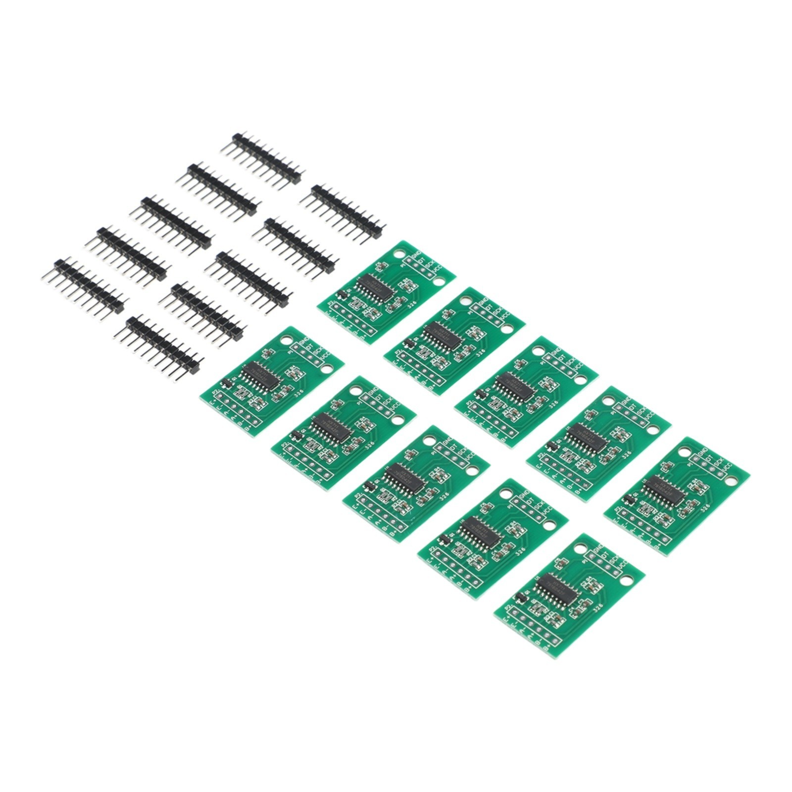 10PCS HX711 24bit for ADC load cell modules dual inputs for Arduino scale
